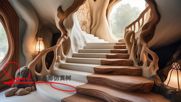 江蘇水泥仿木樓梯把自然的美好帶進(jìn)大家的生活日常