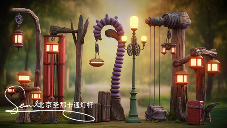 山東卡通燈桿諸多重要功能景區(qū)建設裝飾進程中扮演著關鍵角色