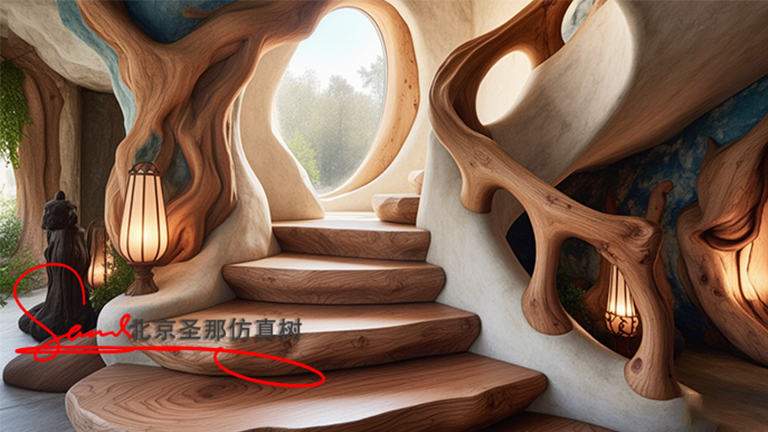 深圳水泥仿木樓梯成本低體積小運(yùn)輸方便安裝簡便易操作