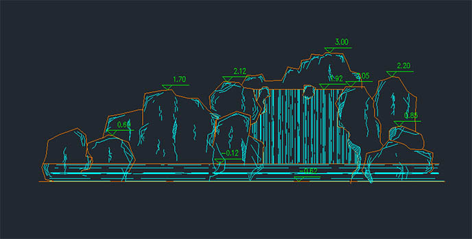 水泥假山施工圖