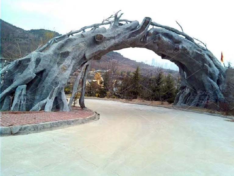 仿真樹(shù)大門