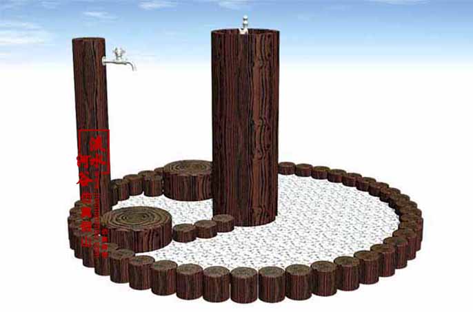 仿真樹(shù)樁狀洗手池