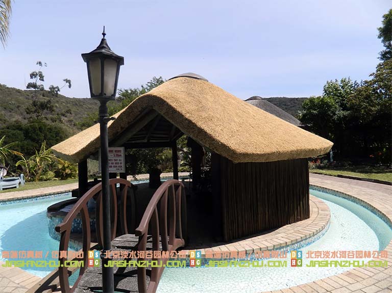 水泥仿真稻草屋頂