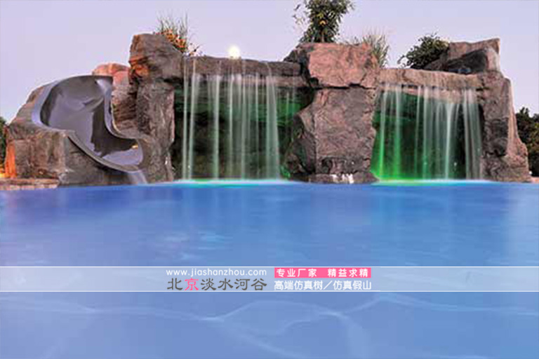 水池假山景觀魚(yú)池