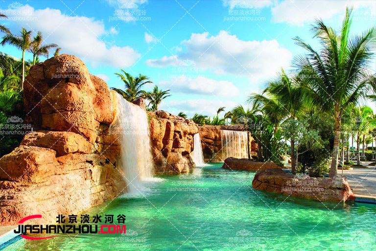 水池假山景觀魚(yú)池