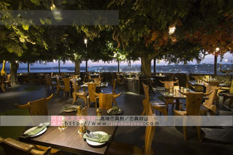 室內(nèi)假山假樹(shù)景觀圖片