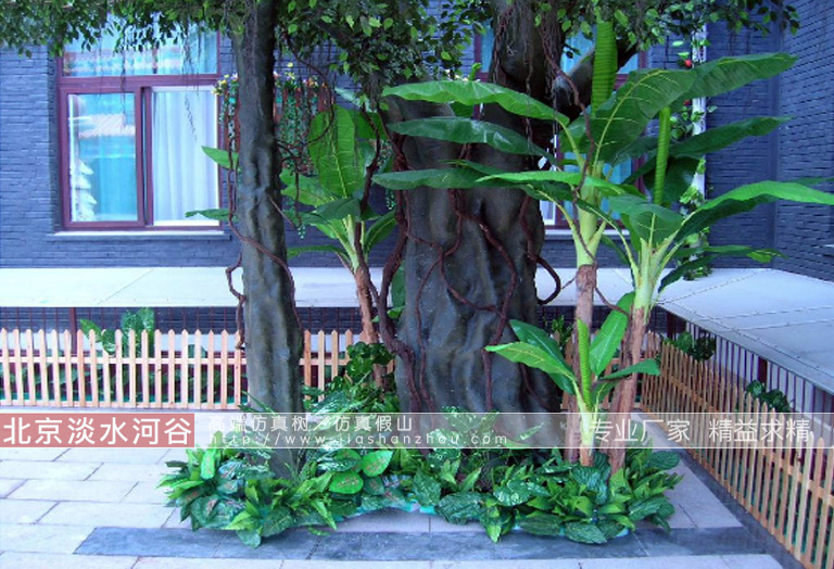 飯店餐廳仿真樹(shù)