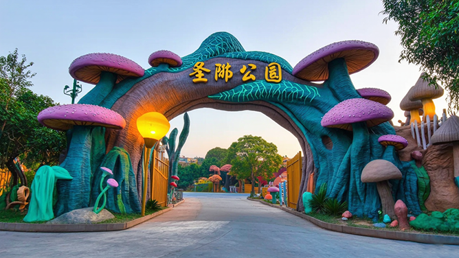 生態(tài)園大門