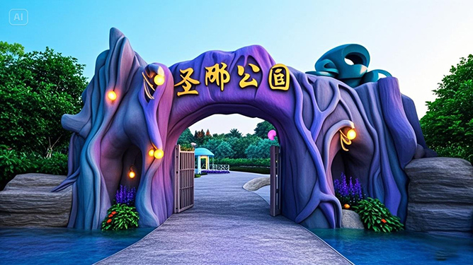 生態(tài)園大門