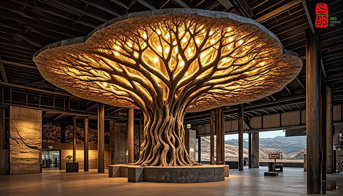 仿真樹(shù)包柱子